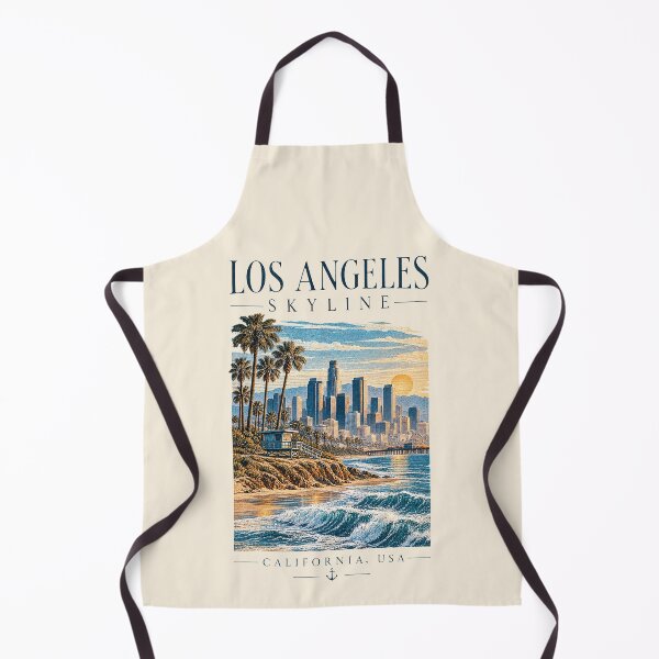 Item preview, Los Angeles Skyline, Los Angeles, USA [Vintage Illustration] designed and sold by elektronen.