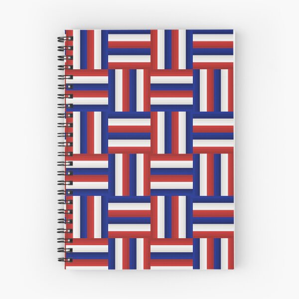 Item preview, Red White and Blue Patriotic Gradient Basketweave designed and sold by The Flying Bunny Studio.