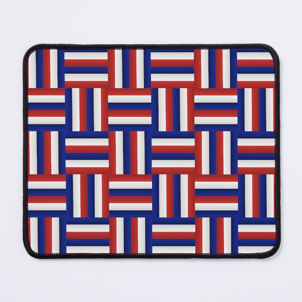Item preview, Red White and Blue Patriotic Gradient Basketweave designed and sold by The Flying Bunny Studio.