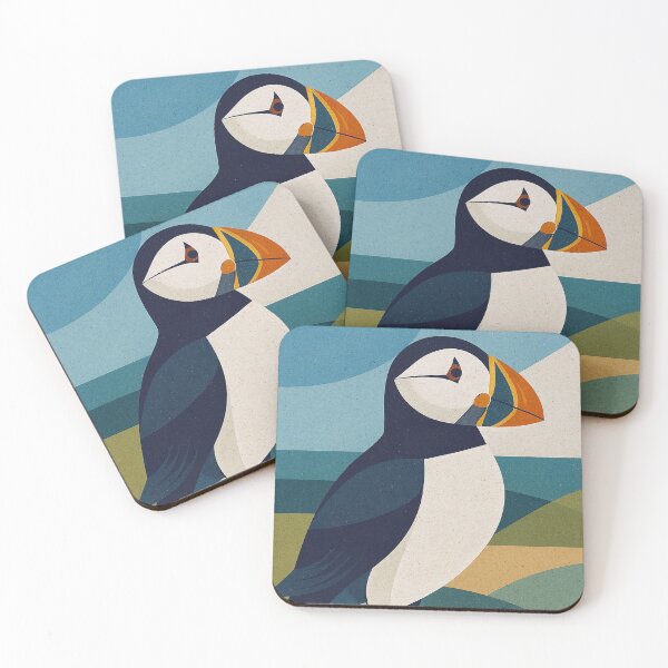 Item preview, of Puffin Illustration – Charming Seabird by the Ocean designed and sold by GalleryKauffeld.