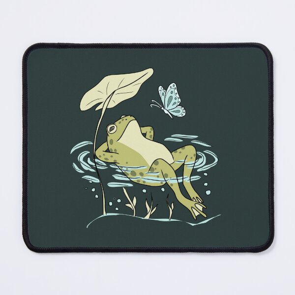 Item preview, Frog Relaxing in Water Lake Cottagecore Aesthetic designed and sold by LeshanArt.