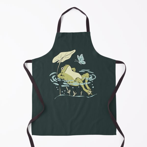Item preview, Frog Relaxing in Water Lake Cottagecore Aesthetic designed and sold by LeshanArt.