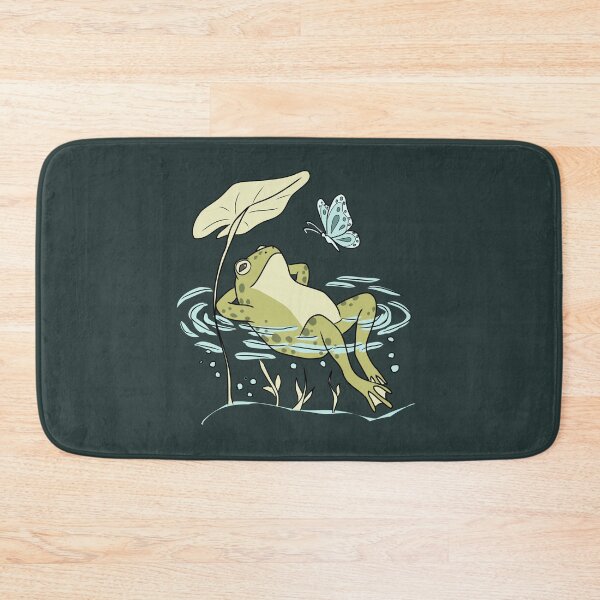 Item preview, Frog Relaxing in Water Lake Cottagecore Aesthetic designed and sold by LeshanArt.
