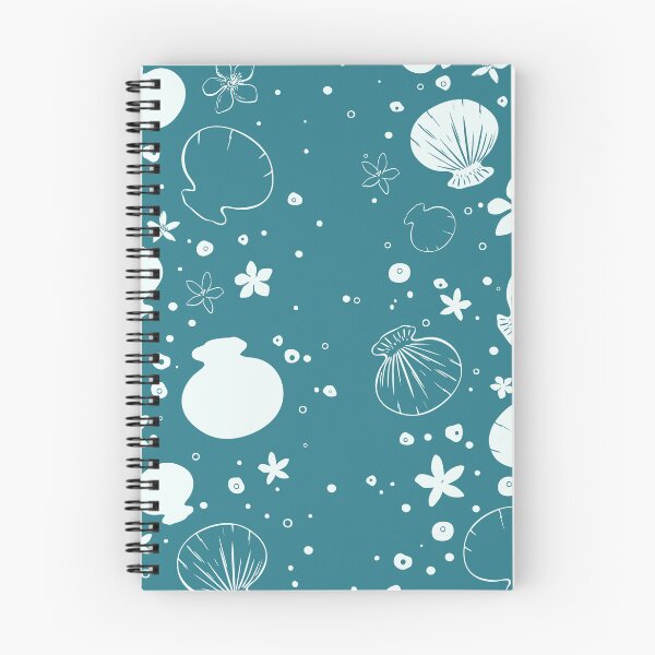 Item preview, Ivory Seashells on Black Pattern designed and sold by Sagi Jane Art.