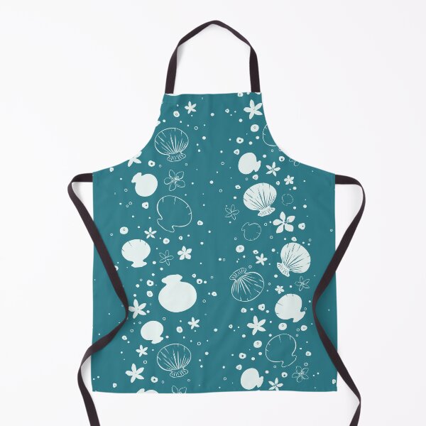 Item preview, Ivory Seashells on Black Pattern designed and sold by Sagi Jane Art.