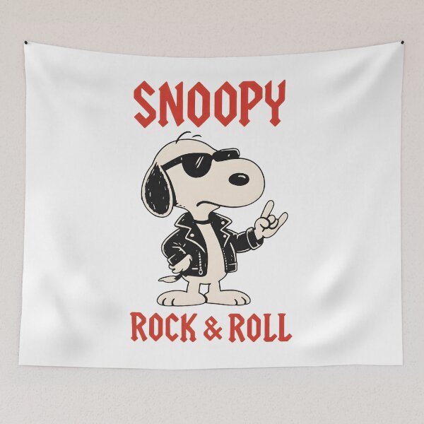 Item preview, Snoopy Rock & Roll Sunglasses Leather Jacket Cool Dog designed and sold by LittleMamastore.