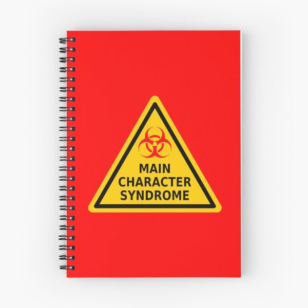 Item preview, Main Character Syndrome Contagion Warning Sign (with Red Biohazard Symbol) designed and sold by Karate Octopus.