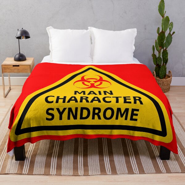 Item preview, Main Character Syndrome Contagion Warning Sign (with Red Biohazard Symbol) designed and sold by Karate Octopus.