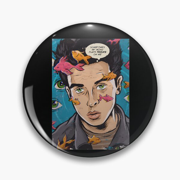 Item preview, Surreal Mind Tricks Comic Portrait Goldfish Art designed and sold by KevinJamesy.