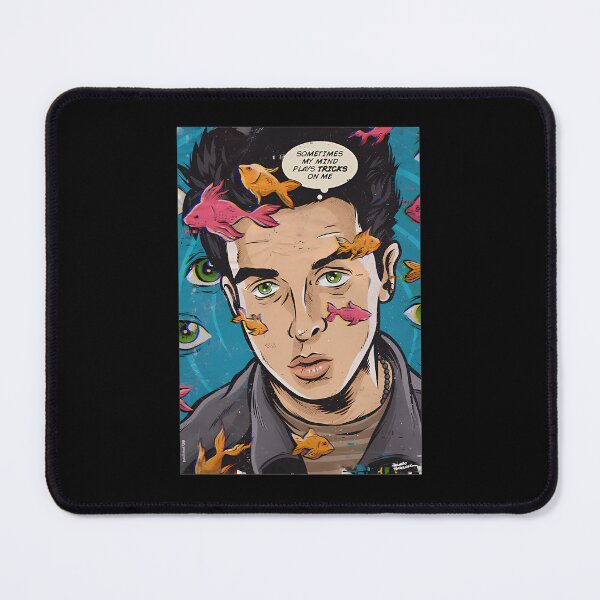 Item preview, Surreal Mind Tricks Comic Portrait Goldfish Art designed and sold by KevinJamesy.