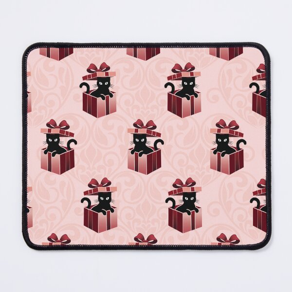 Item preview, Black Cat in Gift Box Seamless Pattern designed and sold by prapapon.
