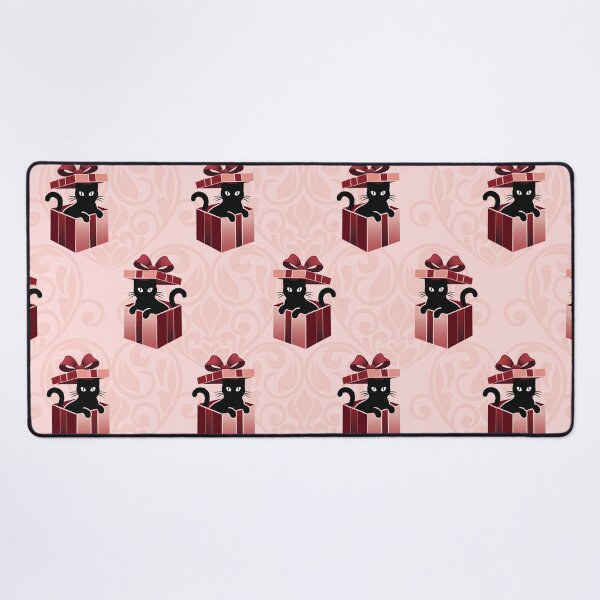 Item preview, Black Cat in Gift Box Seamless Pattern designed and sold by prapapon.