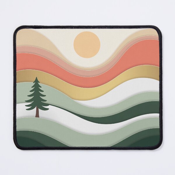 Item preview, Abstract Winter Hills Minimalist Landscape designed and sold by TrendMorphic.