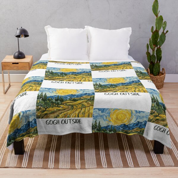 Item preview, Gogh Outside Funny Nature Quote Landscape designed and sold by OddPopARt.