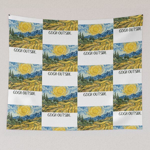 Item preview, Gogh Outside Funny Nature Quote Landscape designed and sold by OddPopARt.