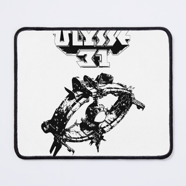 Item preview, 80S Nostalgia Ulysses Spaceship In Monochrome designed and sold by BarkerWilly.