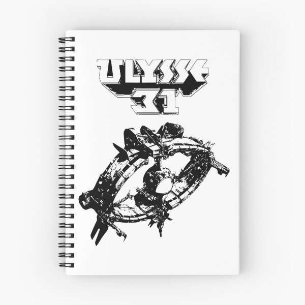 Artikelvorschau, 80er-Jahre-Nostalgie: Ulysses-Raumschiff in Schwarzweiß entworfen und verkauft von BarkerWilly.