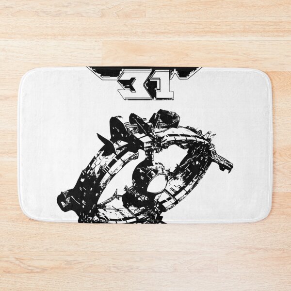 Item preview, 80S Nostalgia Ulysses Spaceship In Monochrome designed and sold by BarkerWilly.