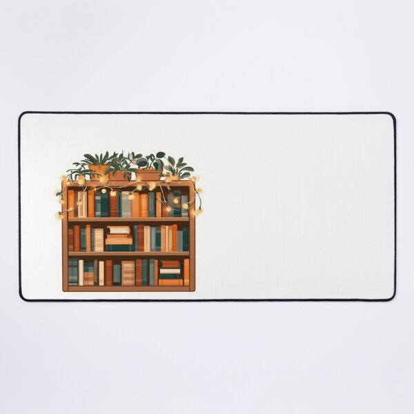 Item preview, Cozy Bookshelf Plants Fairy Lights Aesthetic designed and sold by NicolasGlowArt.