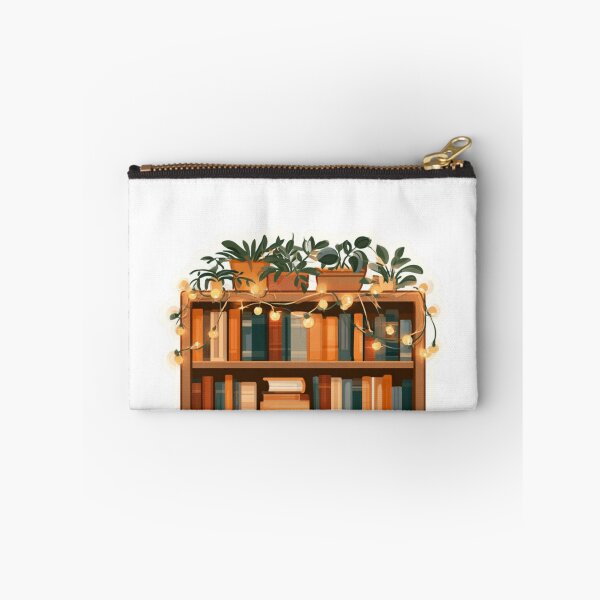 Item preview, Cozy Bookshelf Plants Fairy Lights Aesthetic designed and sold by NicolasGlowArt.