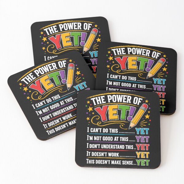 Item preview, The Power Of Yet Growth Mindset Motivational designed and sold by gordonbwyashop.