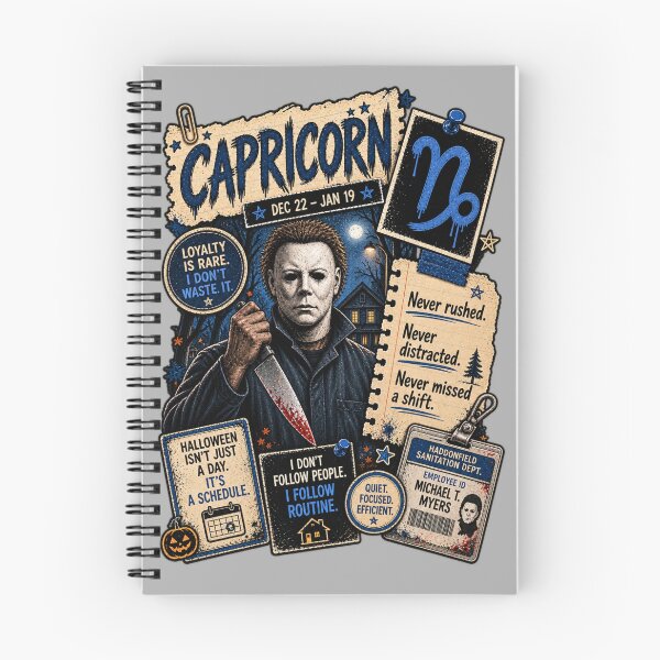 Item preview, Capricorn Michael Myers Halloween Horror Zodiac designed and sold by ElizBurkes.