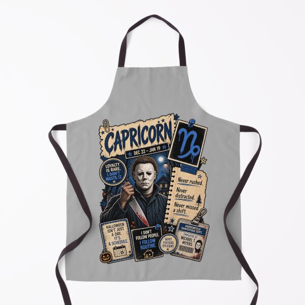 Item preview, Capricorn Michael Myers Halloween Horror Zodiac designed and sold by ElizBurkes.