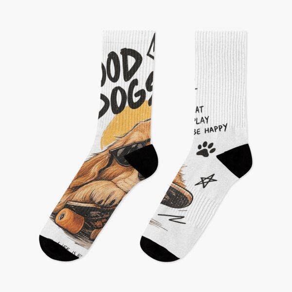 Item preview, Good Dogs Chase Dreams - Skater Golden Retriever Streetwear designed and sold by GenZFashion000.