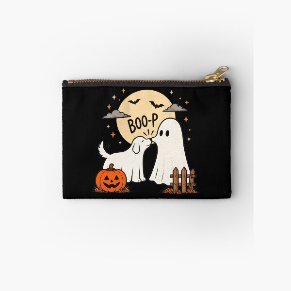 Item preview, Boo P Ghost Dog Cute Halloween Pumpkin Moon Art designed and sold by SoyLamderma.