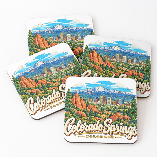 Item preview, Hand Drawn Colorado Springs Colorado Travel Souvenir Landmark Gift designed and sold by MichaeIRellov.