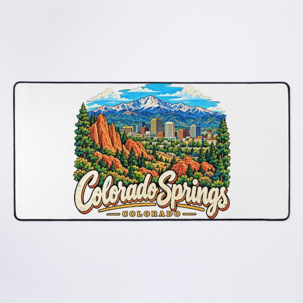 Item preview, Hand Drawn Colorado Springs Colorado Travel Souvenir Landmark Gift designed and sold by MichaeIRellov.