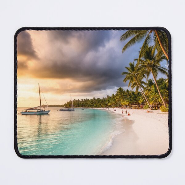 Item preview, Sunset Serenity on White Beach | Tropical Dreamscape designed and sold by nhk999.