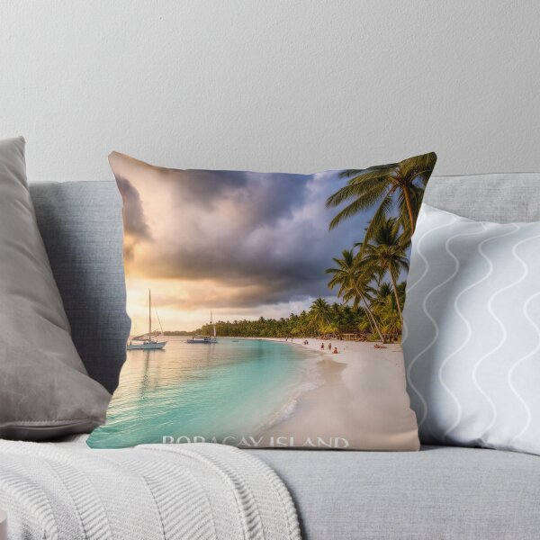 Item preview, Sunset Serenity on White Beach | Tropical Dreamscape designed and sold by nhk999.