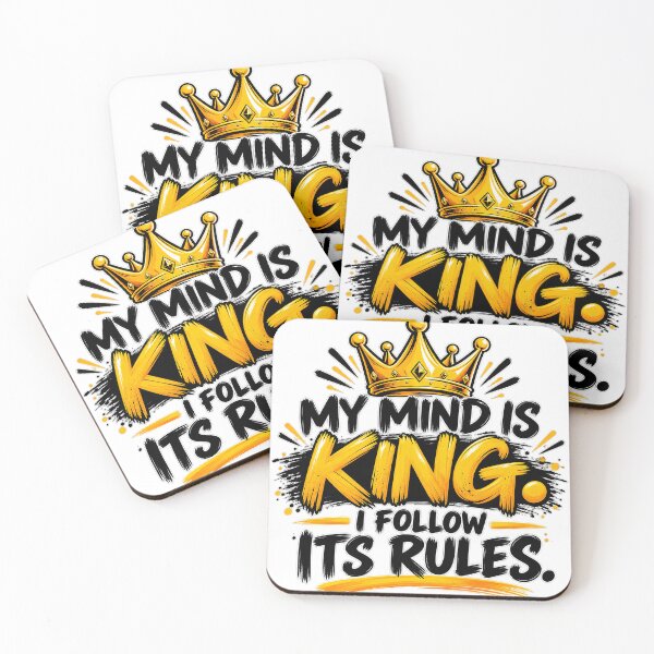 Item preview, My Mind Is King – I Follow Its Rules | Motivational Mindset Design designed and sold by Ramkumar2025.