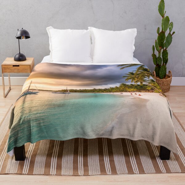 Item preview, Sunset Serenity on White Beach | Tropical Dreamscape designed and sold by nhk999.