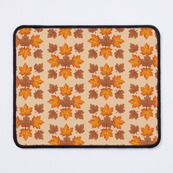 Item preview, Muted Autumn Leaves Pattern on Warm Taupe Background designed and sold by Jyoti Digital Artist.