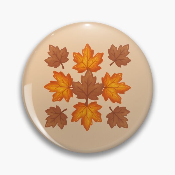 Item preview, Muted Autumn Leaves Pattern on Warm Taupe Background designed and sold by ​Jyoti Digital Artist.