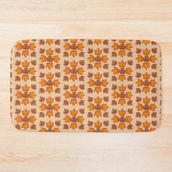 Item preview, Muted Autumn Leaves Pattern on Warm Taupe Background designed and sold by ​Jyoti Digital Artist.