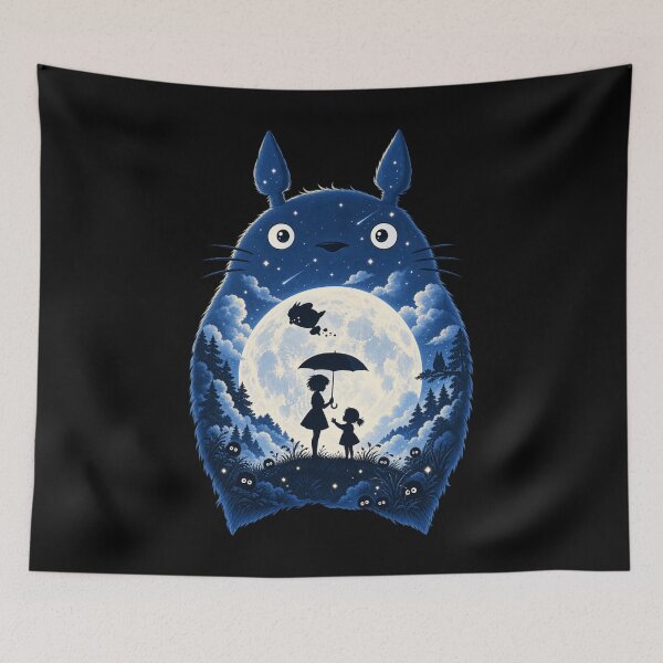 Item preview, Totoro Moonlight Studio Ghibli Anime Art designed and sold by ElizBurkes.