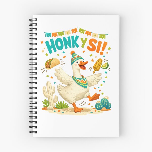 Item preview, Honky Sii Funny Fiesta Goose Taco Elote Cactus Party Art Design designed and sold by inkoutninja.