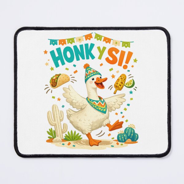 Item preview, Honky Sii Funny Fiesta Goose Taco Elote Cactus Party Art Design designed and sold by inkoutninja.