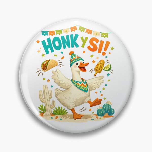 Item preview, Honky Sii Funny Fiesta Goose Taco Elote Cactus Party Art Design designed and sold by inkoutninja.