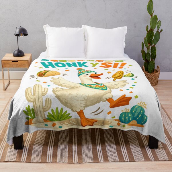 Item preview, Honky Sii Funny Fiesta Goose Taco Elote Cactus Party Art Design designed and sold by inkoutninja.