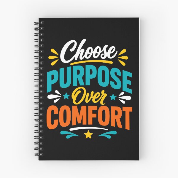 Item preview, Choose Purpose Over Comfort Motivational Mindset Typography T-Shirt designed and sold by rejowan-arts.