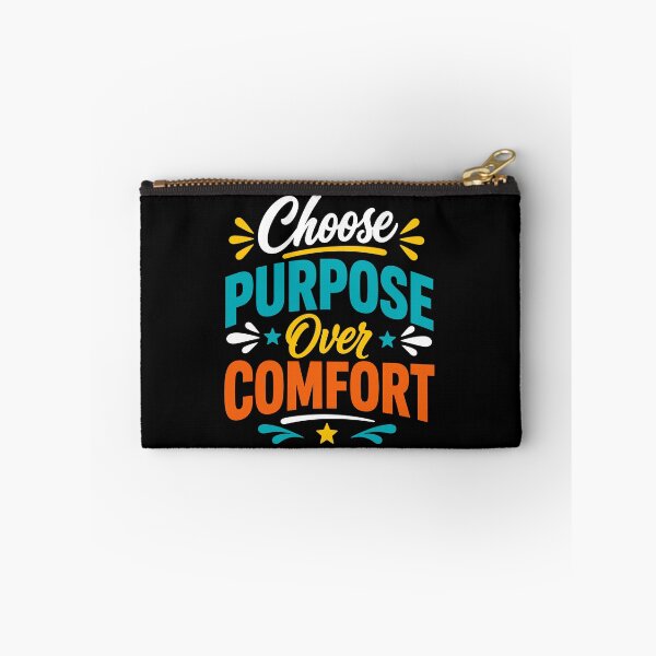 Item preview, Choose Purpose Over Comfort Motivational Mindset Typography T-Shirt designed and sold by rejowan-arts.