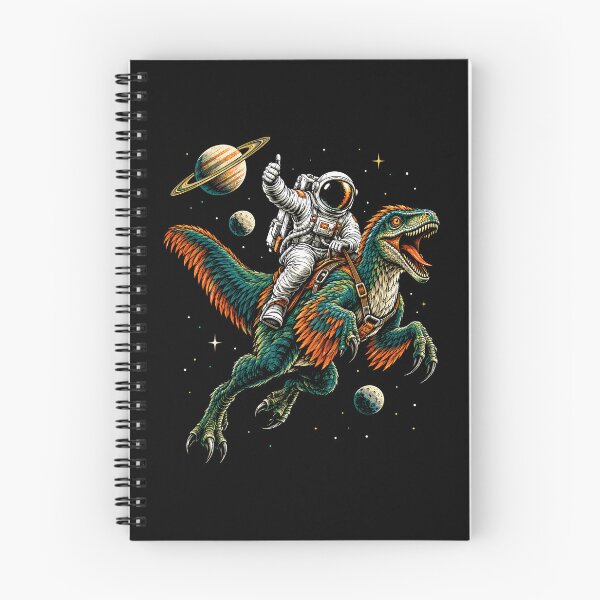 Item preview, Astronaut Riding Raptor In Space Dinosaur Graphic designed and sold by gordonbwyashop.