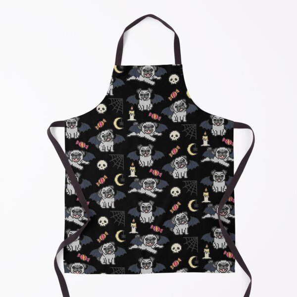Item preview, pixel bat pugs halloween 8-bit video game style designed and sold by FandomizedRose.