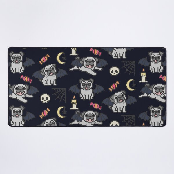 Item preview, pixel bat pugs halloween 8-bit video game style designed and sold by FandomizedRose.