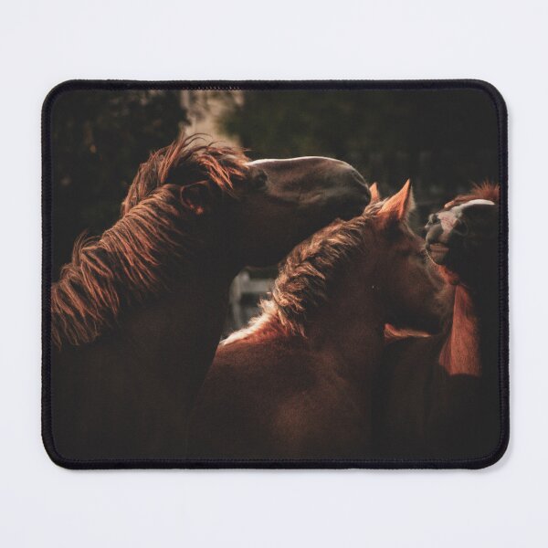 Item preview, Moody Wild Horses Herd Golden Sunset Light Equine Art designed and sold by wildsilencee.