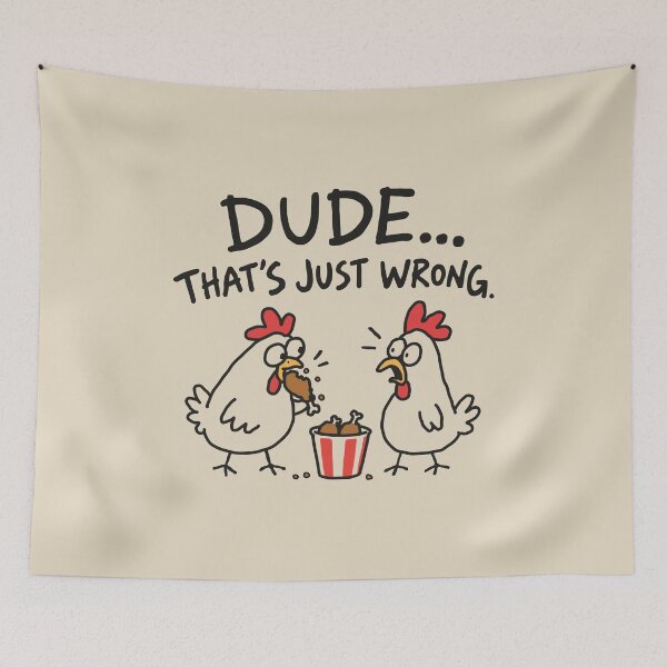 Item preview, Dude That's Just Wrong Chickens designed and sold by NQArtist.
